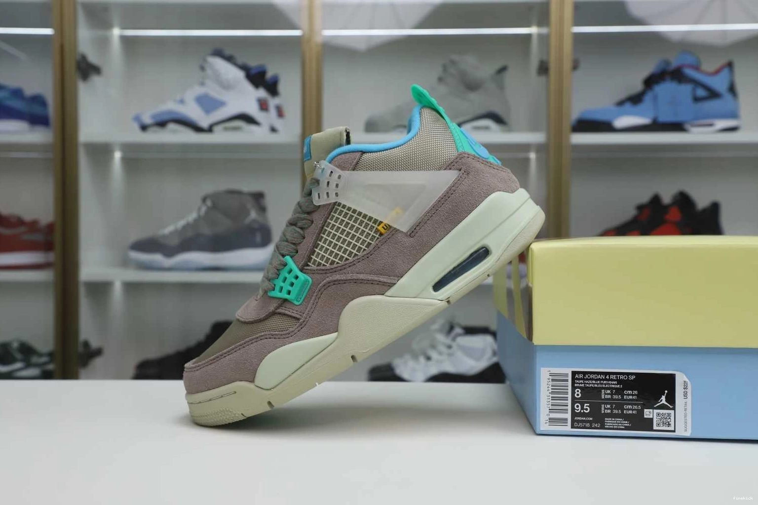 LA HAZE' UNION RETRO 4 X JORDAN 'TAUPE AIR 0720